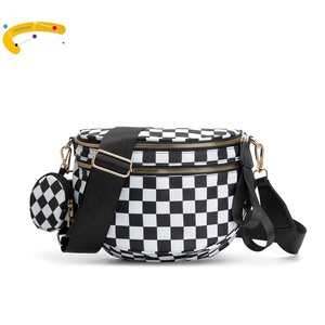 <span class=keywords><strong>Marsupio</strong></span> Trendy 2 in 1 con Motivo a Scacchi, <span class=keywords><strong>Borsa</strong></span> da <span class=keywords><strong>Cintura</strong></span> per Donna, <span class=keywords><strong>Borsa</strong></span> a Tracolla con Portamonete - Product Image 3