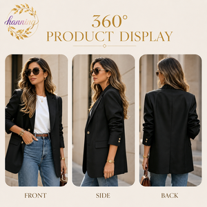Traje de Dos Botones para Mujer, Apto para Todas las Temporadas, Ideal para Ocasiones Formales y el Trabajo - Product Image 2
