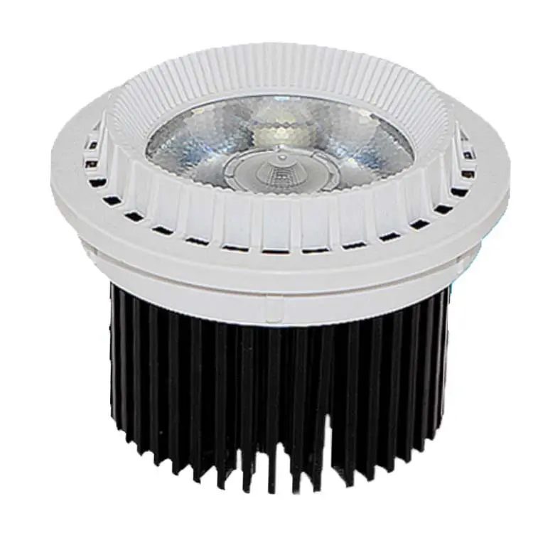 Mèche intérieure COB AR111 LED, lentille intégrée, lampe à billes 15w 20w 30W, lampe à billes, guide de lumière, colonne AC85-265V, projecteur