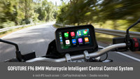 Écran de navigation GPS CarPlay pour moto BMW avec caméra de tableau de bord étanche IP68 6 pouces, Moto Android Auto, écran tactile
