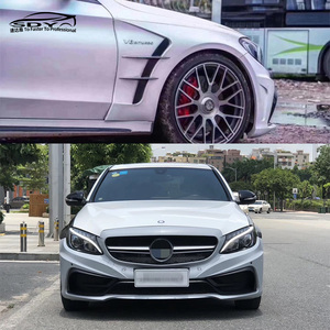 W205 Mise à jour <span class=keywords><strong>CS</strong></span> Style C63 de haute qualité Kit de carrosserie de pièces automobiles avec pare-chocs et grille d'aile pour Mercedes Benz W205 Classe <span class=keywords><strong>C</strong></span> - Product Image 6