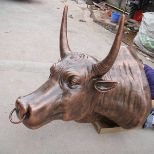 Sculpture d'art personnalisée en bronze moulé grandeur nature pour l'extérieur, tête de vache, vache <span class=keywords><strong>Angus</strong></span>, chameau, âne, girafe - Product Image 6