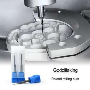 Roland phòng thí nghiệm nha khoa điện phay Mũi Khoan 0.6mm 1.0mm 2.0mm Kim Cương lớp phủ thép cho Zirconia khối cho Zirconia - Product Image 3