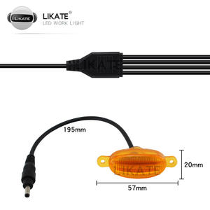 LKT Kit Lampe Led 4 Led Otomatis Aksesoris Camion Kisi Depan Lampe Berjalan Lampe Penanda Camion Ambre Drl - Product Image 4