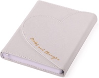 Carnet de notes Love Journal avec rabat magnétique en forme de cœur, couverture en PU