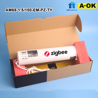 Motor de Cortina Electrónico Moderno y Silencioso A-OK, Zigbee 3.0, Control por Aplicación, CA 220V, 1.5Nm de Torque, para Rieles de Cortina Motorizados de Exterior