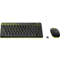 Clavier et souris sans fil Logitech MK240 Nano, 79 touches, 2,4 GHz, compact, longue durée de vie de la batterie, pour bureau, maison, PC
