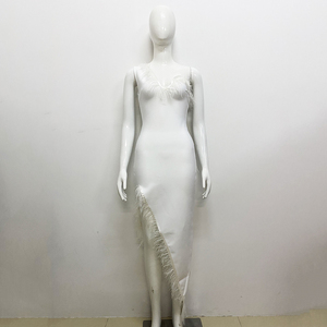 2025 Summer Evening Dress Elegant V-neck Hanging Neck Sleeveless Bareback Waist Party Women's <b>Long</b> Dress - Product Image 1