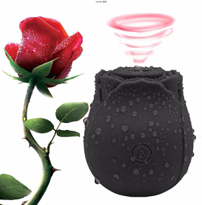 Oeuf vibrant manuel en forme de rose, 10 fréquences, stimulateur clitoridien à succion, jouet pour adultes en silicone - Product Image 3