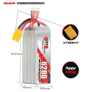 Gaoneng 6200mah 8s 29.6v 110c xt90 rc lipo סוללה rc מכוניות משאית טנק מסוק בקנה מידה גדול בקנה מידה גדול