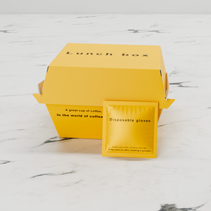 <span class=keywords><strong>Set</strong></span> Premium di Imballaggi Gialli Monouso per Caffè - Bicchieri da Asporto, Contenitori per <span class=keywords><strong>Pranzo</strong></span> e Sacchetti di Carta per Caffetterie e Ristoranti - Product Image 6