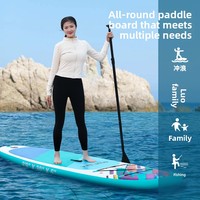 Planche de surf gonflable en PVC brossé épaissi, planche de paddle universelle SUP pour défi extrême