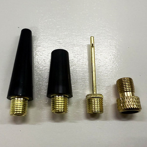 Kit de connecteurs de gonflage pour pompe à air, aiguille métallique pour gonfleur de pneus de vélo, accessoire de 43 mm de longueur, corps en plastique avec filetages en laiton - Product Image 2