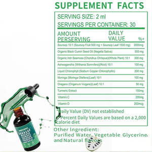 OEM/ODM/OBM 10-in-1 Soursop cairan tetesan anti oksidan suplemen Detox - Product Image 4