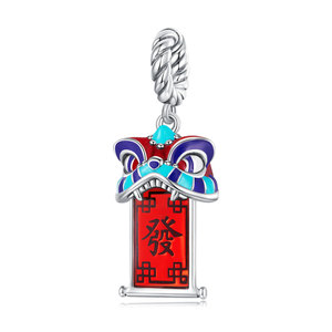 สร้อ<span class=keywords><strong>ย</strong></span>ข้อมือรูปสิงโตเต้นรำปีใหม่ <span class=keywords><strong>2023</strong></span> ประดับลูกปัดสไตล์พื้นเมือง ดีไซน์มงคล เงินแท้ S925 ประดับลูกปัดรูปปลาคาร์<span class=keywords><strong>ฟ</strong></span> - Product Image 1