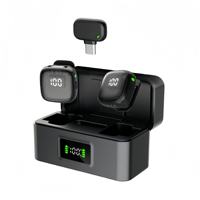 Micrófono Lavalier Inalámbrico ASKS20 con Cancelación de Ruido, Plug & Play, para iPhone, Android, PC, Transmisión en Vivo, Grabación de Vlogs, con Estuche