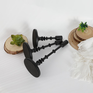 Porte-bougie en Aluminium avec fil doré pour décorations de mariage et de noël - Product Image 6