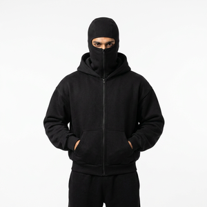 Pasamontañas de Moda Otoño-Invierno, Sudadera con Capucha Personalizada para Hombre, Color Sólido, Doble Capa, Ropa Deportiva, Nueva Edición 2026 - Product Image 1