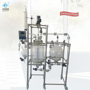 Impianto pilota di laboratorio scala rivestito reattore vetro filtro distillazione sotto vuoto Kit di filtrazione apparato - Product Image 4