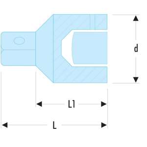 FACOM - M.230C Coupleur 1 ''à 3/4''-EAN 3148516591630 ACCESSOIRES CLÉ À DOUILLE 1" - Product Image 2