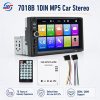 Project Supply Lecteur Multimédia Universel pour Voiture 7 Pouces, Stéréo Auto avec Lumières Colorées, Écran Tactile MP5, USB, Radio FM 7018B