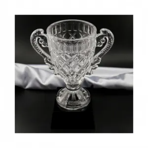 Toptan kristal kupa ödül cam kalkanları/ödül kupa ve kristal cam madalya/k9 kristal kupası ödülü Trophy
