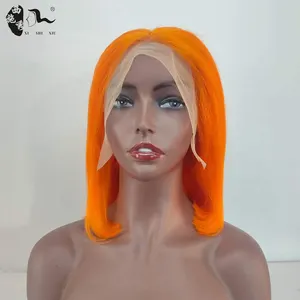 Cheap Peruvian 613 Blonde Colored Bob Wig,Raw Virgin Transparent Hd Full Lace Human Hair Wig,100% Bob Wig Human Hair Lace Front