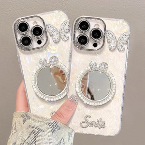 เคสโทรศัพท์เคลือบเงาหรูหราแบบกระจกเพชร พร้อมตัวป้องกันเลนส์กล้อง สำหรับ iPhone 17 16 15 14 13 12 11 Pro Max XS Plus - Product Image 2