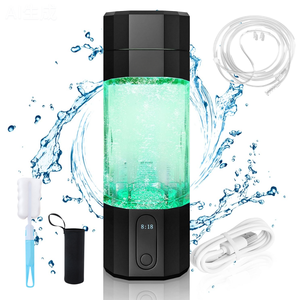 折扣USB可充电便携式富氢水瓶发生器208毫升10ppm PEM发光二极管显示器2025冷户外免费礼品 - Product Image 1