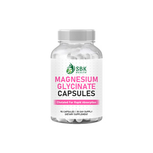 Factory Outlet Magnesium Glycinate Capsules Private Label Vegan Triple Magnesium Supports Calmness Relaxation Support Overall - Product Image 1