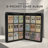 Prêt à expédier : Album de cartes à fermeture éclair en PU à 9 pochettes et 360 emplacements, chargement latéral, pour la protection des cartes MTG TCG