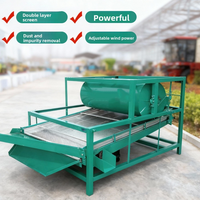 Machine de tri pneumatique pour grains de café, crible vibrant pour le classement du soja et du colza, éliminateur d'impuretés