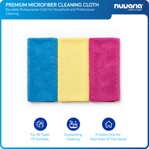 Panno in Microfibra Premium per Pulizia Panno Riutilizzabile Multiuso per Pulizie Domestiche e Professionali - Product Image 1