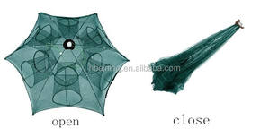 Paraplu Gevouwen Draagbare 6-20 Holes Automatische Vissen Garnalen Kooi <span class=keywords><strong>Trip</strong></span> Met Meerdere Type En Goede Prestaties - Product Image 4