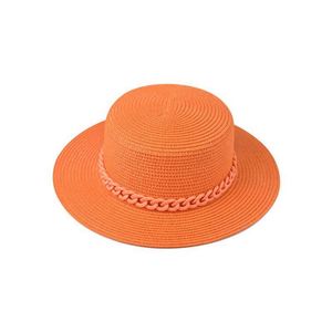 Outdoor Sun Hat Colorful <b>Chain</b> Large Brim Sombrero Casual Fashion Character Unisex Straw Hat - Product Image 4