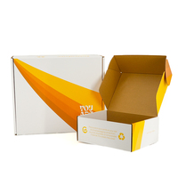 Fabricación de Cajas de Cartón Corrugado Personalizadas con Logotipo Impreso, Cajas de Embalaje Resistentes para Ropa y Calzado