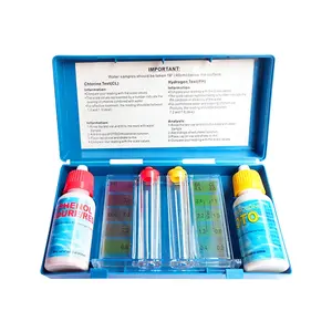 Directly Manufacturer of pool water test kit PH and Chlorine 2 way test with OEM logo pool cleaning