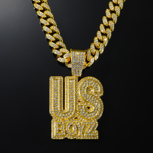 Collares con Colgante de Letra de Diseño Simple Personalizado, Estilo Hip Hop, Collares para Hombre, Joyería de Moda al por Mayor - Product Image 3