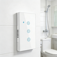 Interrupteur intelligent HomeKit Zigbee 3.0 EU 1 voie 220V pour commande de miroir LED de salle de bain