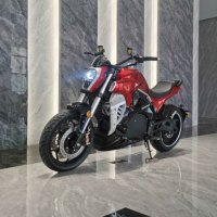 Moto électrique de style Diavel avec moteur QS 3000W 10000W, batterie au lithium 72V120Ah 180Ah, pneus de 100 MPH 200 mm pour adultes