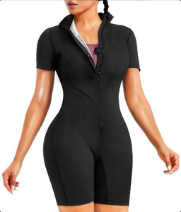 Néoprène femmes combinaison complète du corps Sauna costume taille formateurs pour corps minceur entraînement ventre graisse survêtement - Product Image 5