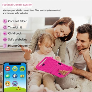 7 polegadas HD Learning Tablettee <span class=keywords><strong>Android</strong></span> HD <span class=keywords><strong>Tablet</strong></span> Puzzle Brinquedos Frente e Traseira Câmera Dupla Crianças <span class=keywords><strong>Tablet</strong></span> PC Aniversário Holiday Gift - Product Image 2