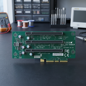 การ์ด LHS DCO Riser 2U RSC-D2-66G4 2x PCIe 4.0x16 Passive HF RoHS สำหรับ Supermicro Server - Product Image 3