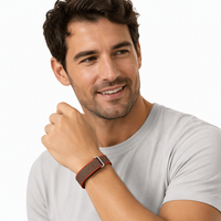 Bracelet intelligent en nylon noir, surveillance de l'oxygène sanguin, suivi du sommeil, bracelet de fitness