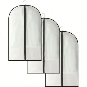 Funda para Traje MY4826 de PEVA con Logotipo Personalizado, Bolsa para Ropa con Cierre de Cremallera, a Prueba de Polvo, Diseño Moderno para Uso Doméstico - Product Image 1