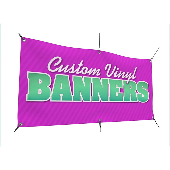 Hochwertige Baumwolle im Freien für Innendekoration Werbe werbung Logo-Druck Benutzer definierte PVC Vinyl Leinwand Banner