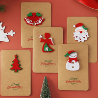 Impresión personalizada hecha a mano, tarjeta de regalo de felicitación con sobre