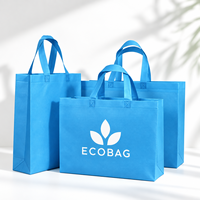 Tas Belanja Non Woven Custom Logo Heat Sealed, Reusable PP Tote untuk Toko Pakaian, Butik, dan Kemasan Hadiah