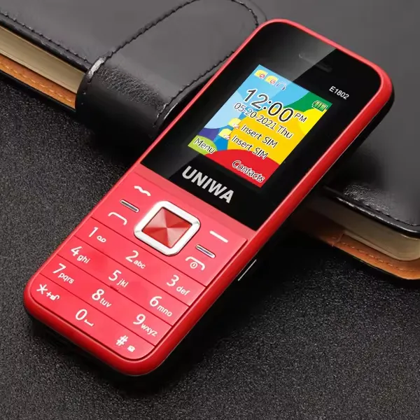 25BI E1802 1.77 inç klasik tasarım 2 SIM kart düğmesi cep telefonu 2G tuş özelliği telefon