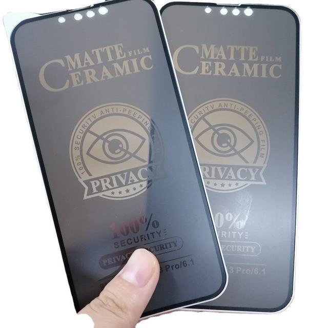 Soft Film Ceramic Matte Privacy Anti-Fingerprint Mobile Phone Screen Protector for Iphone 12 Pro Max 14 Plus